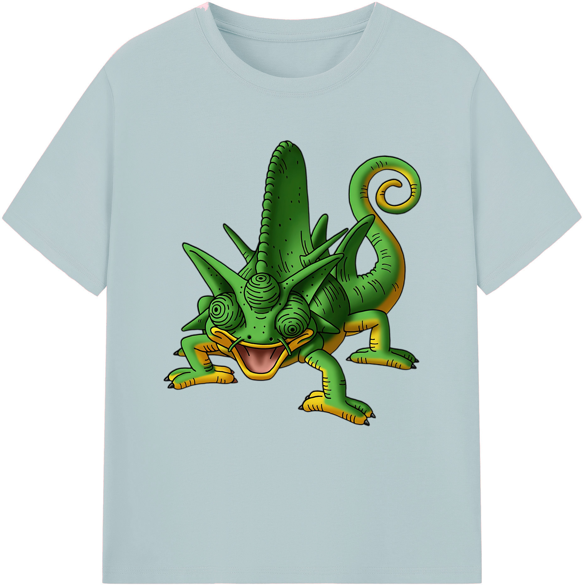（画像用） ドラゴンクエスト Doragon Kuesuto Dragon Quest 綿100％半袖Tシャツ（フロントプリント）